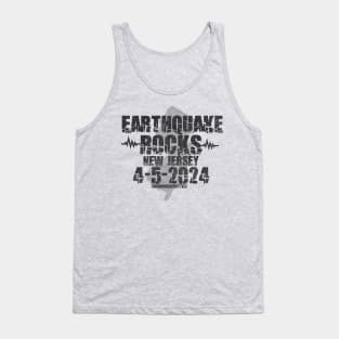 Earthquake Rocks New Jersey 2024 Black Tank Top